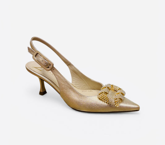 Marian gold slingbacks
