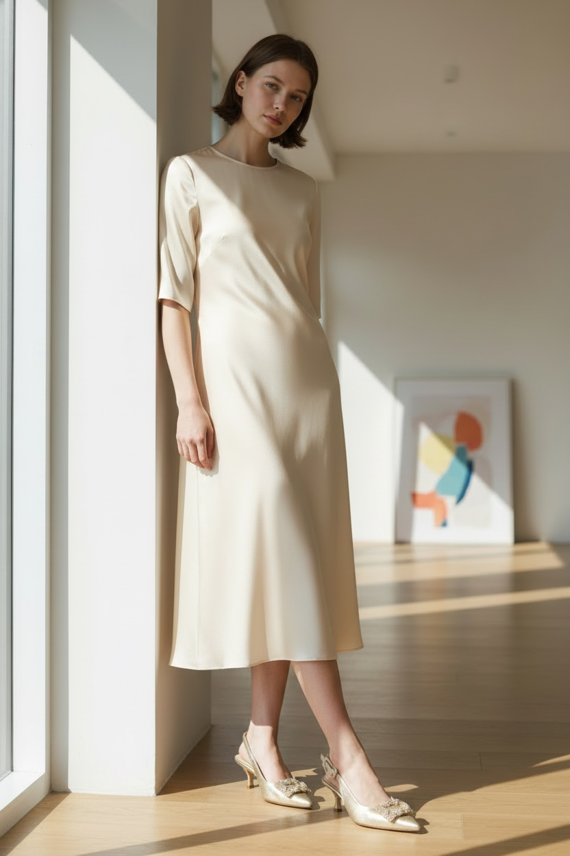 Marian gold slingbacks