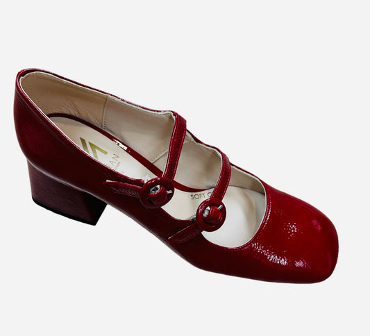 Marian red patent Mary Jane shoes