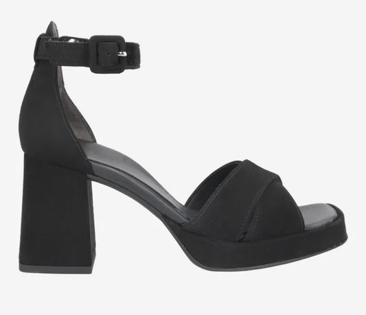 Paul Green black suede sandals