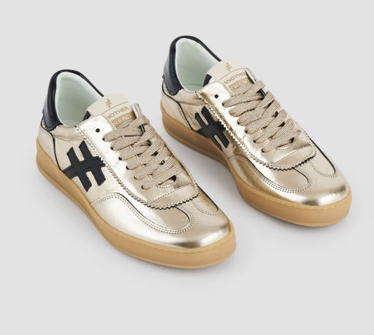 ANOTHER TREND gold and black sneakers