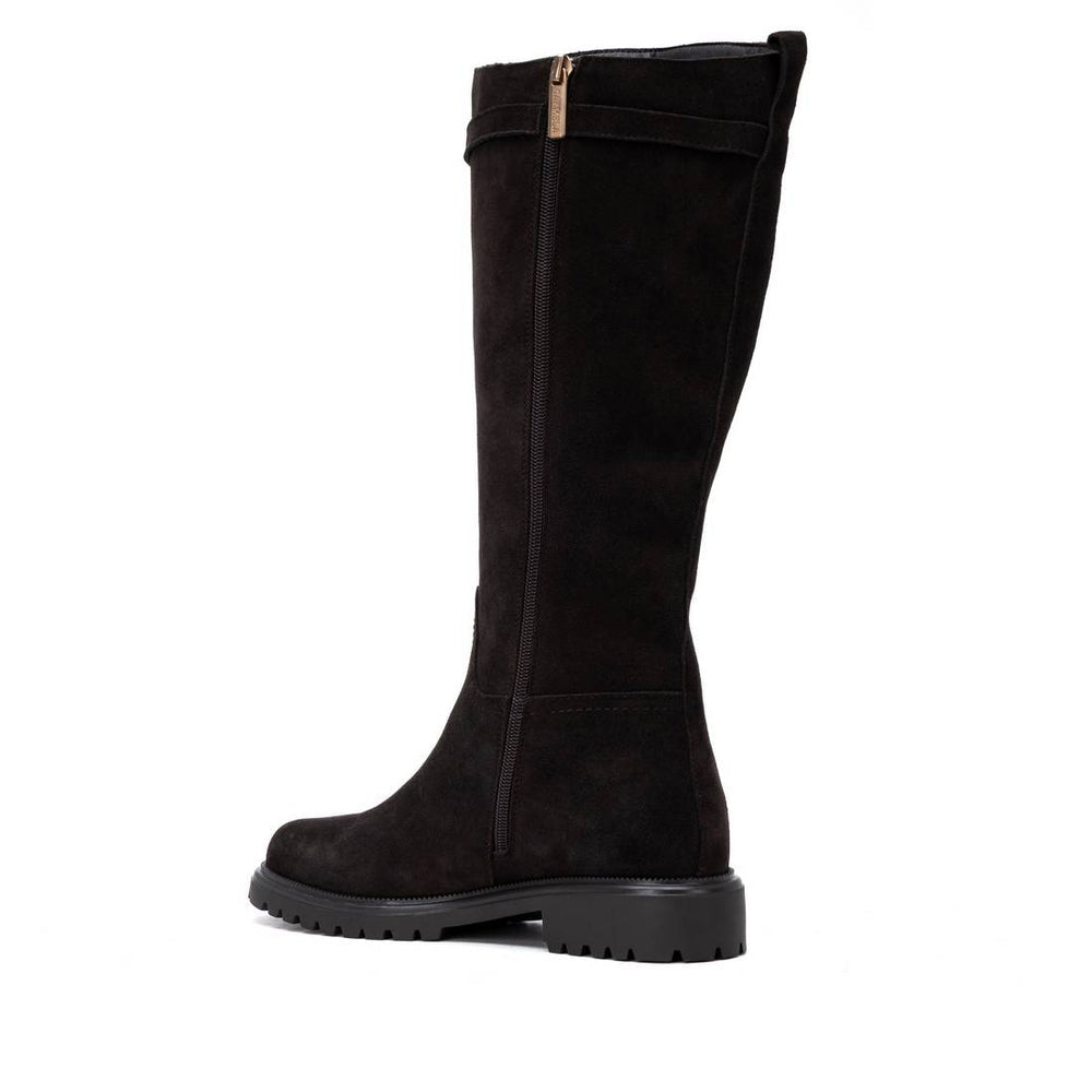 Carmela brown suede knee high boots