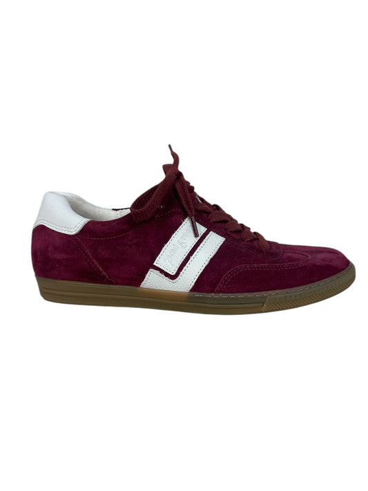 Paul Green burgundy suede sneakers
