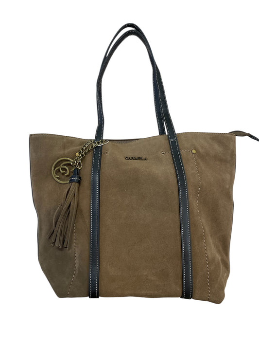 Carmela suede tote bag