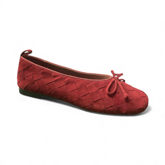 Pedro Anton burgundy suede ballerinas - Melissakshoes