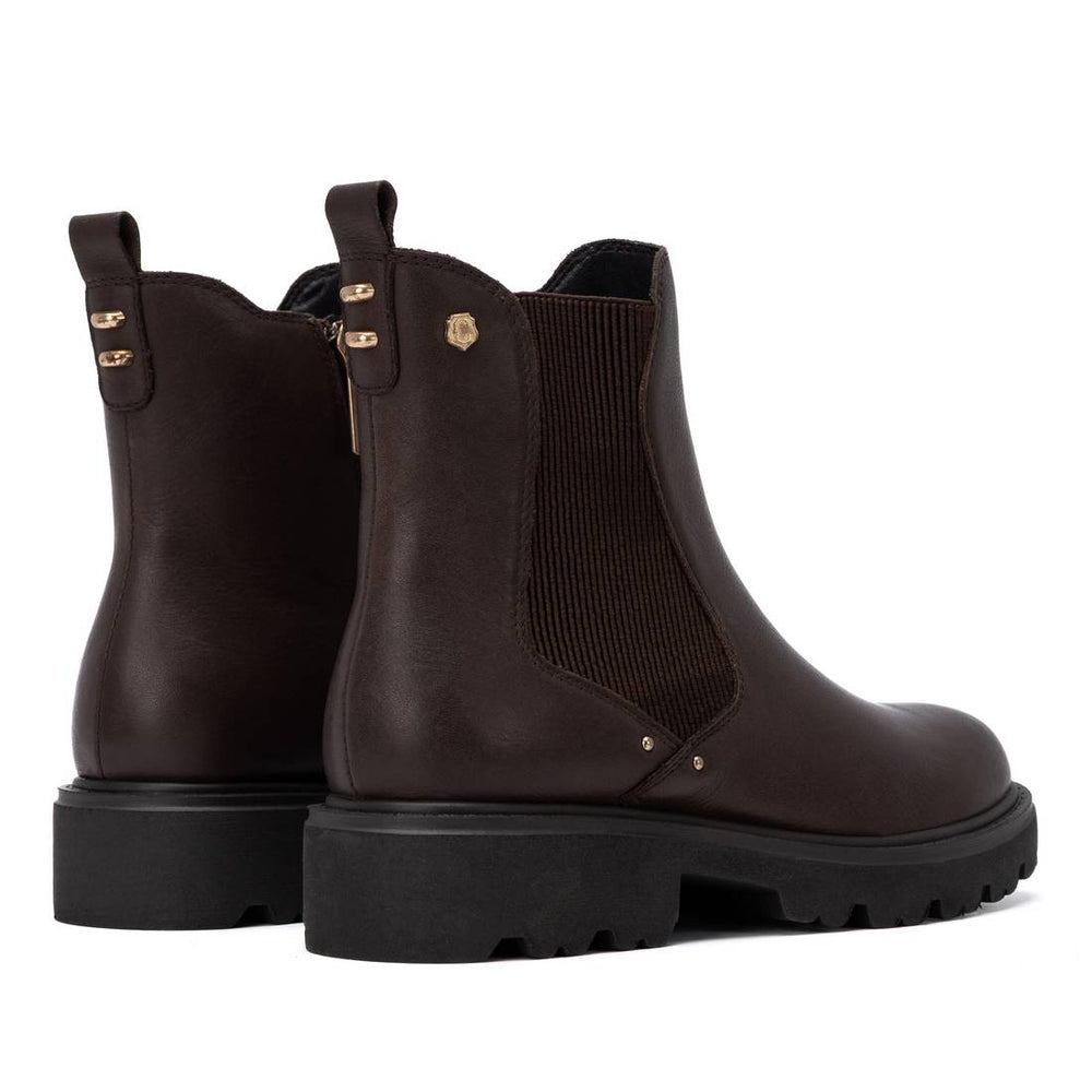 Carmela brown leather ankle boots