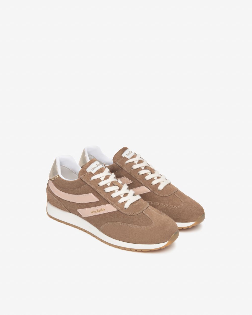 NeroGiardini tan suede sneakers - Melissakshoes