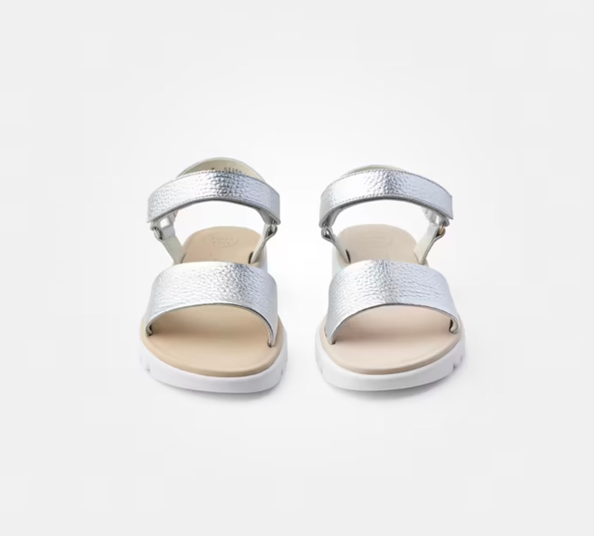 Paul Green silver leather sandals