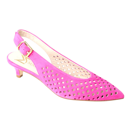 Marian fuschia suede slingbacks