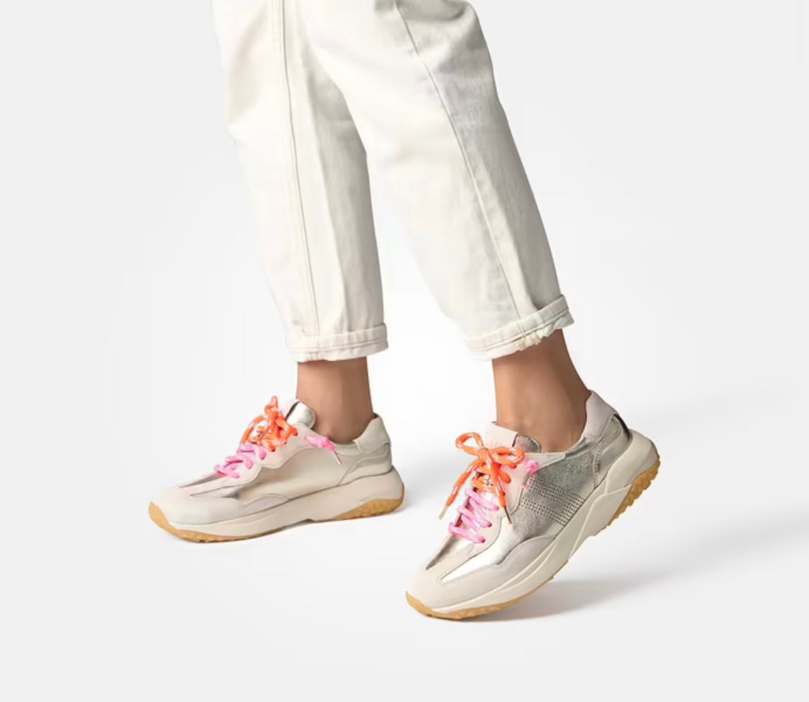 Paul green gold and beige sneakers