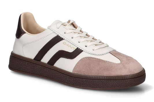 Gant cuzima cream and brown retro sneaker