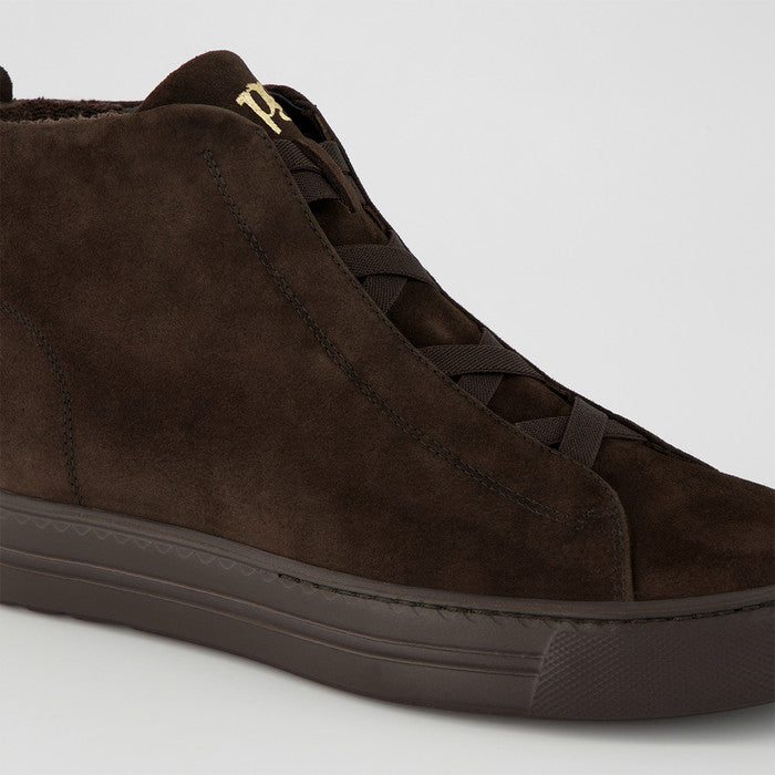 Paul Green brown suede hightop sneakers