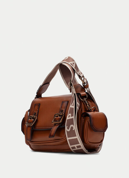 Hispanitas tan leather shoulder bag