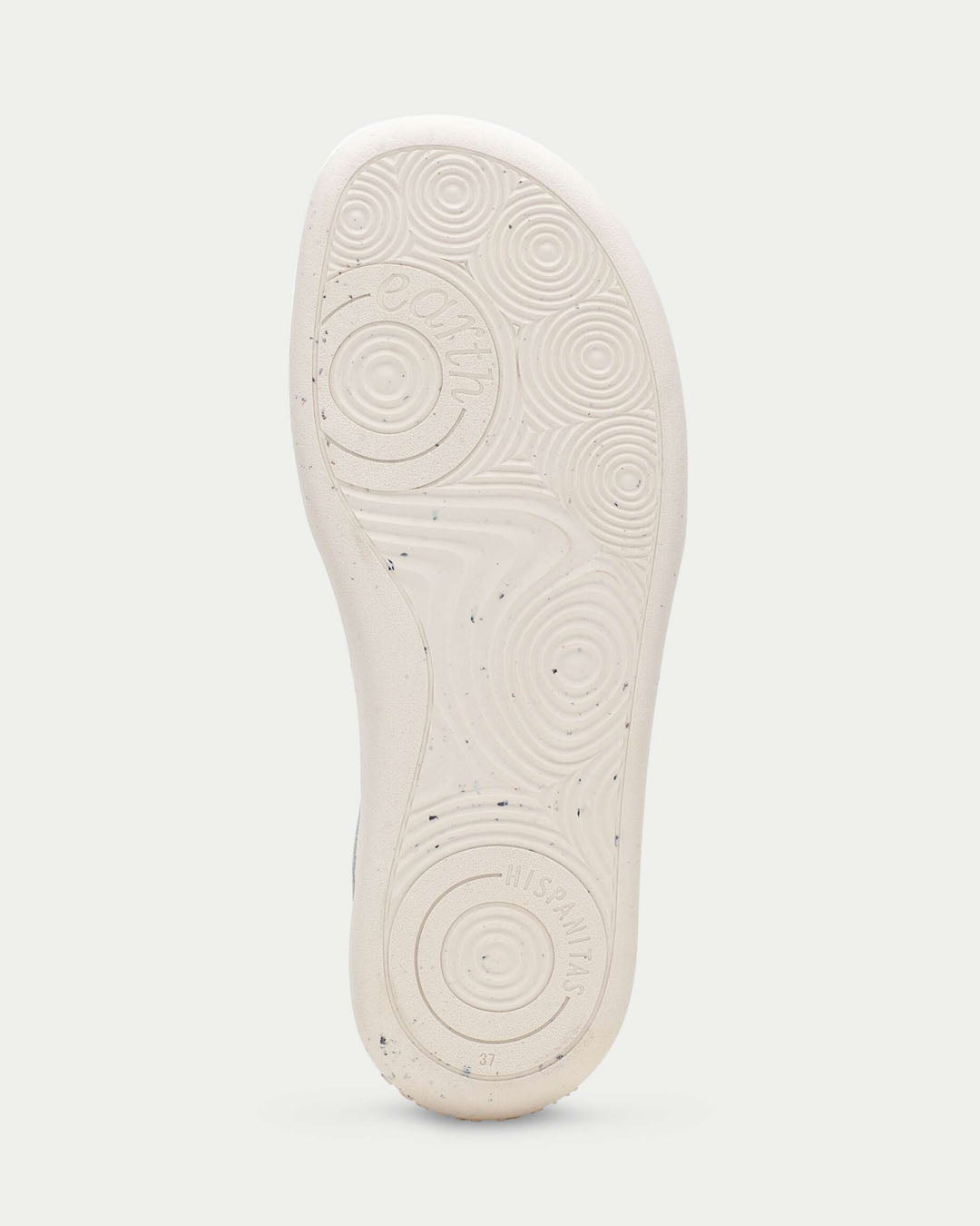 Hispanitas white and silver slip on barefoot earth runner
