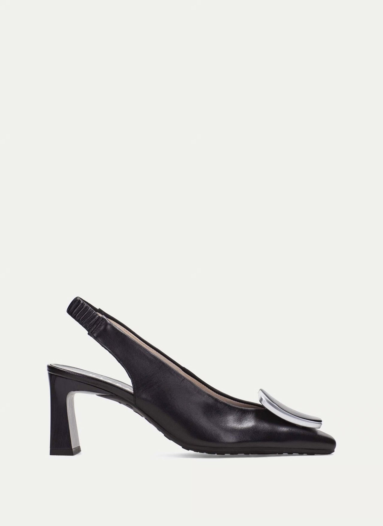 Hispanitas black leather sling backs - Melissakshoes