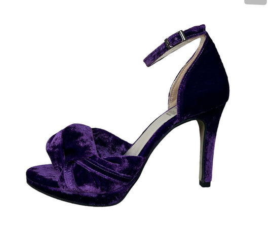 Marian purple velvet sandals - Melissakshoes