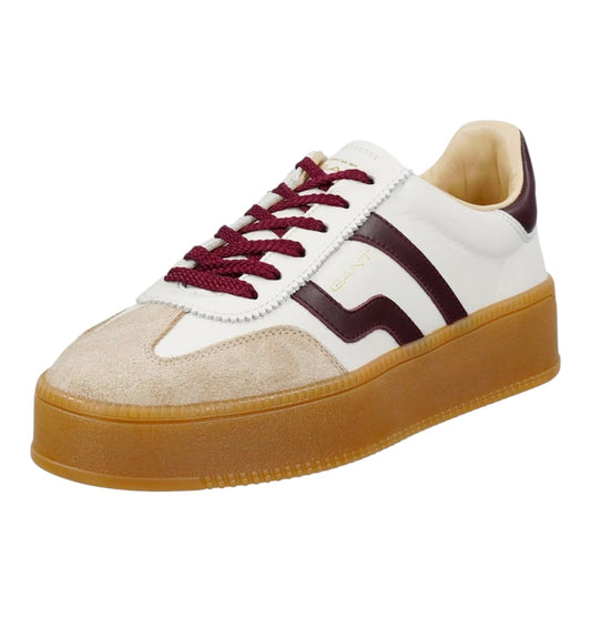 Gant wine/ivory platform retro sneaker