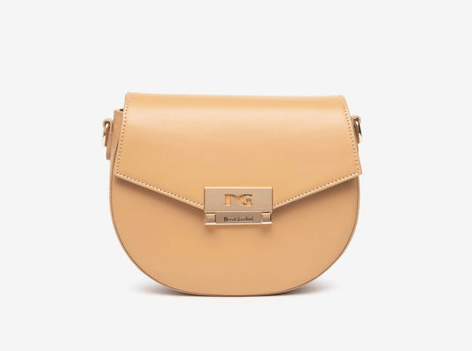 Nerogiardini tan leather shoulder bag