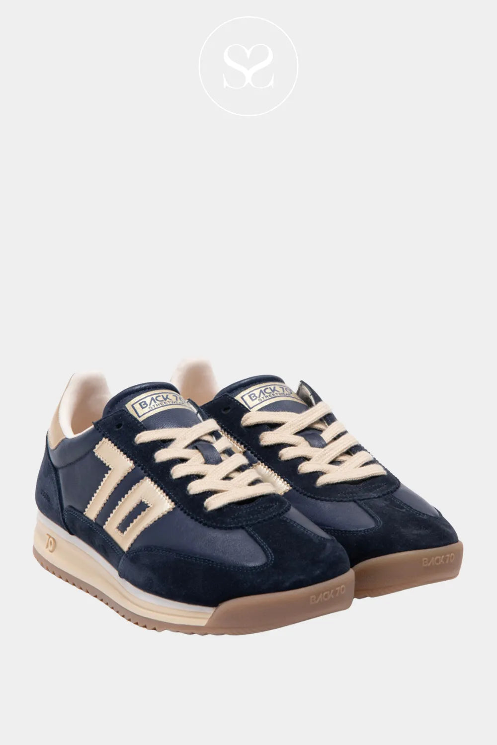 BACK 70 navy retro sneakers