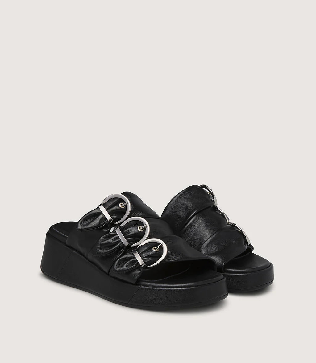 Marco Moreo black leather sandals