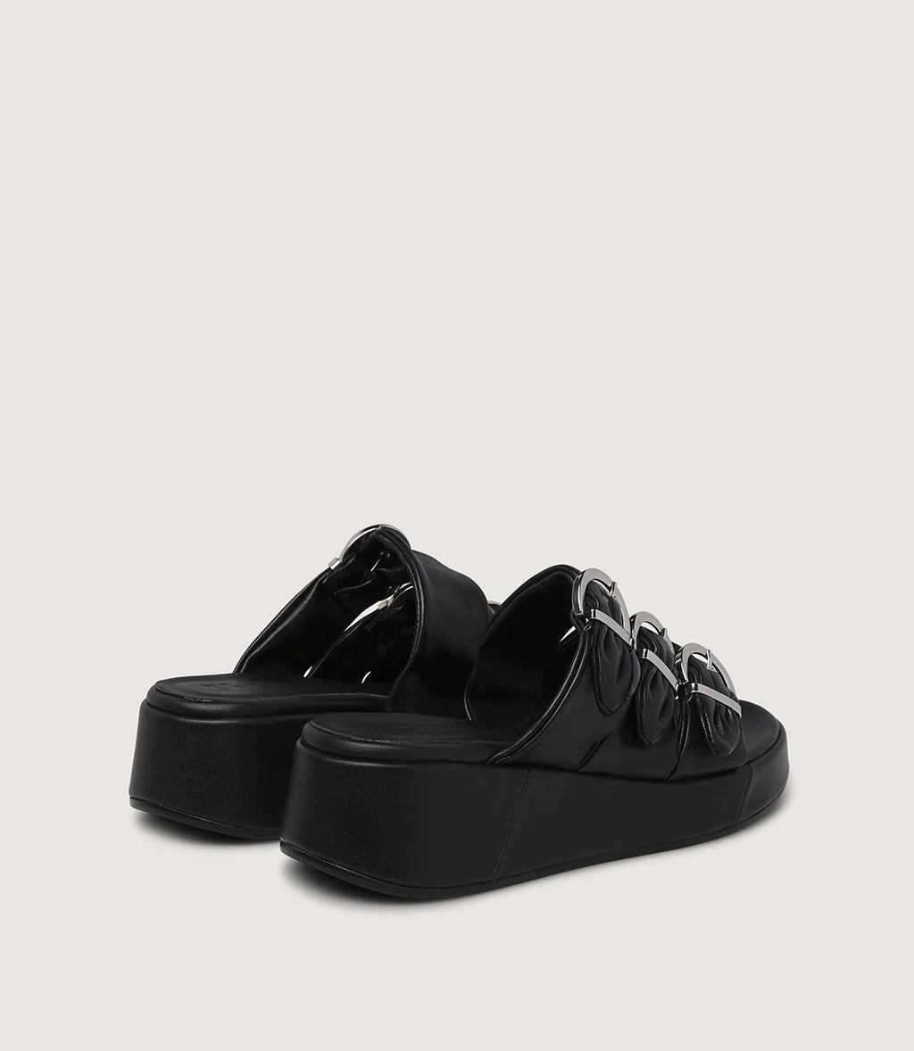 Marco Moreo black leather sandals