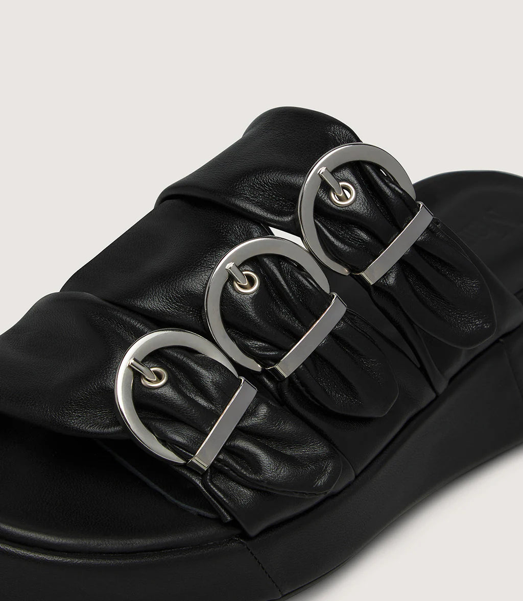 Marco Moreo black leather sandals