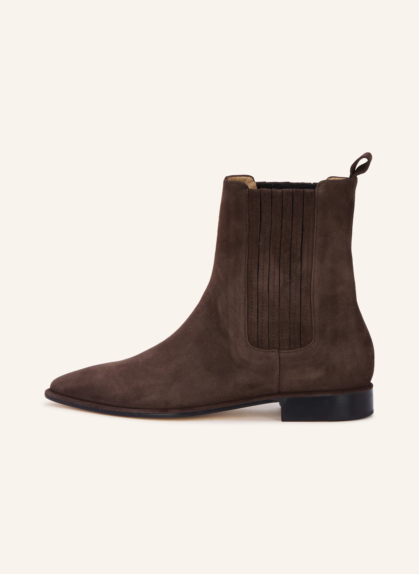 POMME D’OR chocolate suede ankle boot