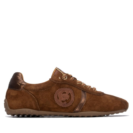 Carmela tan suede slip on sneaker
