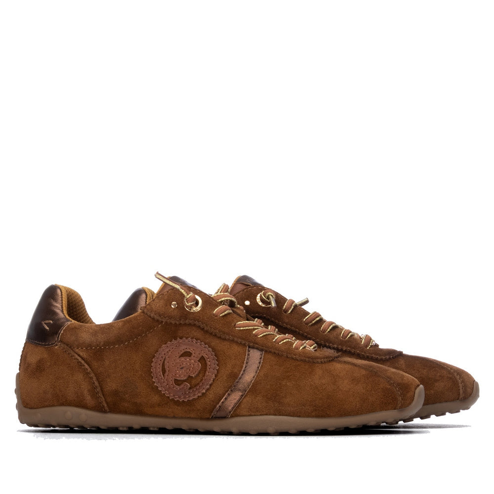 Carmela tan suede slip on sneaker