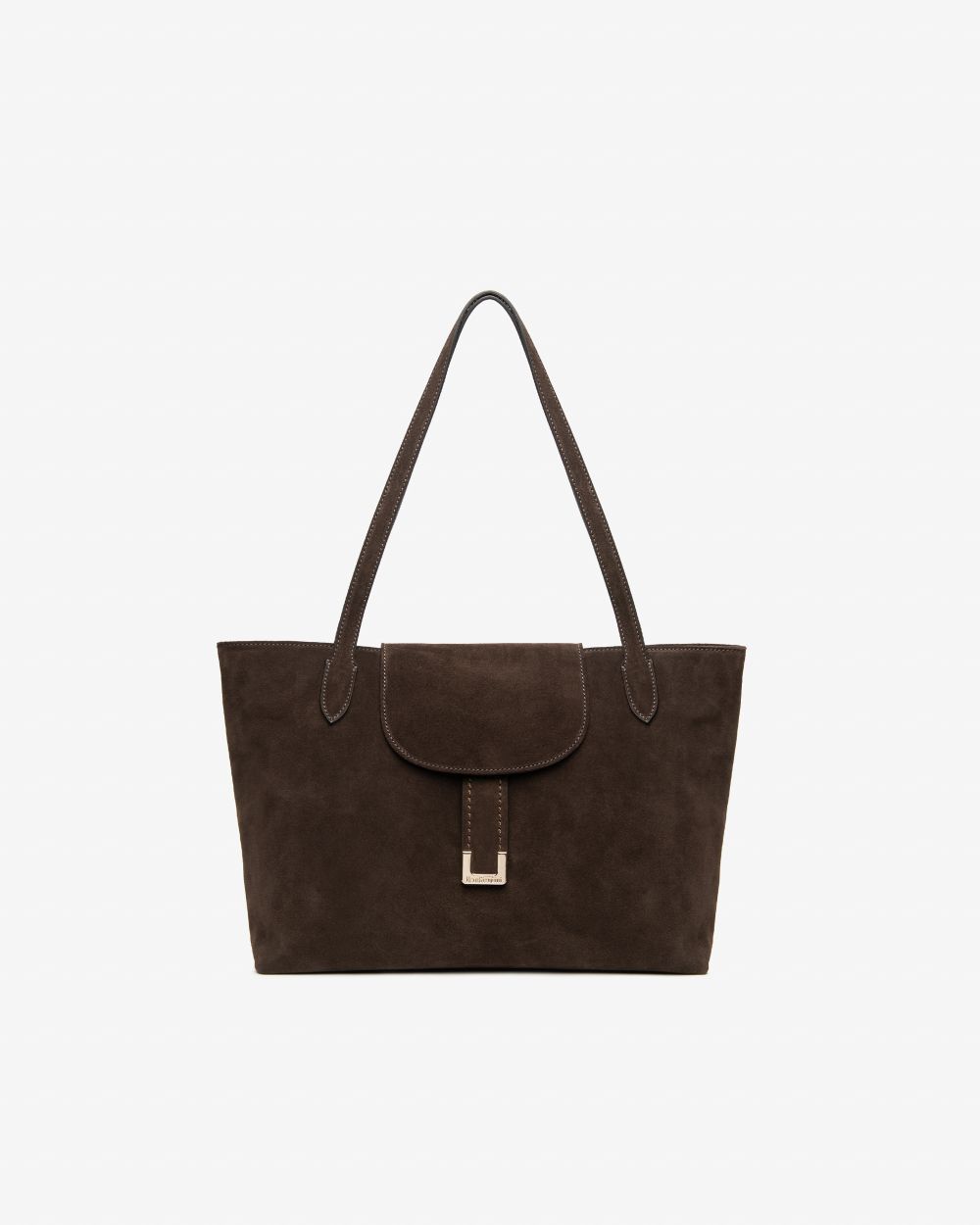 NeroGiardini brown suede leather shopper