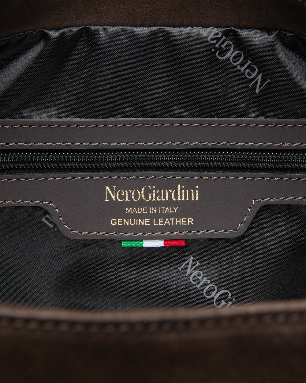 NeroGiardini brown suede leather shopper