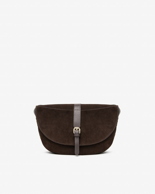 NeroGiardini brown suede crossbody