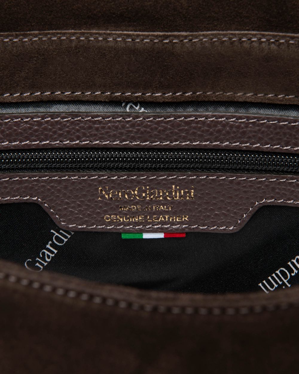 NeroGiardini brown suede crossbody