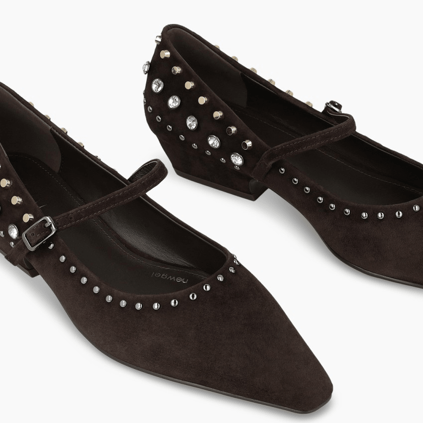 Lodi Brown suede Mary Jane’s A-Niza