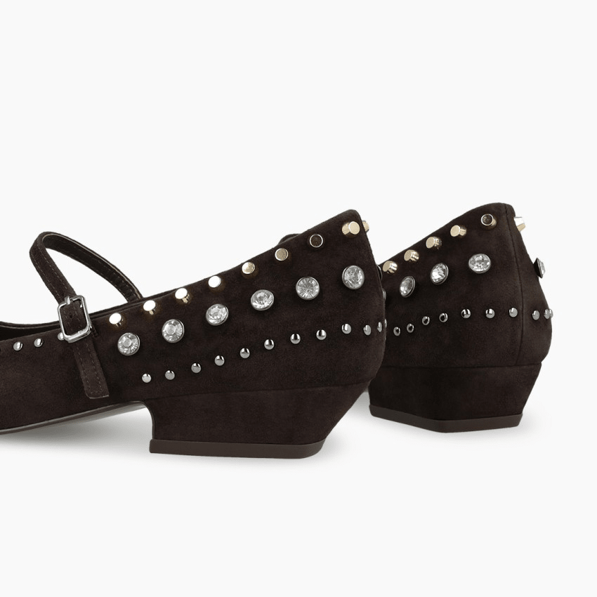 Lodi Brown suede Mary Jane’s A-Niza