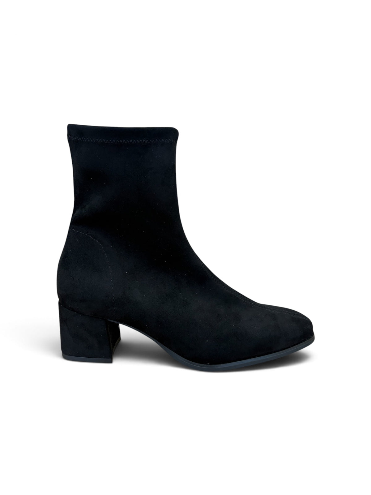 Miss Elastic black suede ankle boot M16