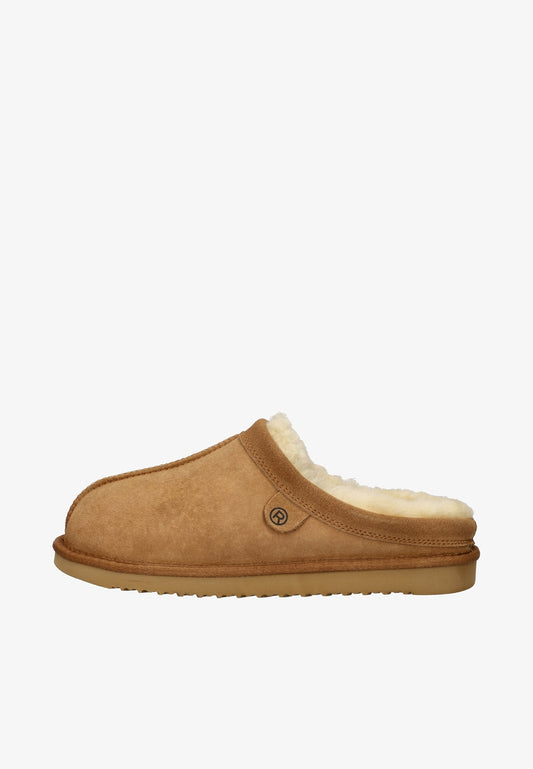Rohde tan sheepskin slippers