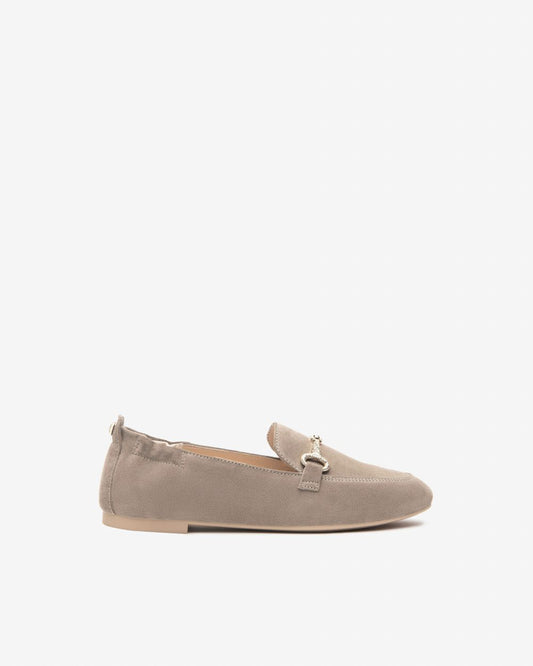 NeroGiardini beige suede loafers
