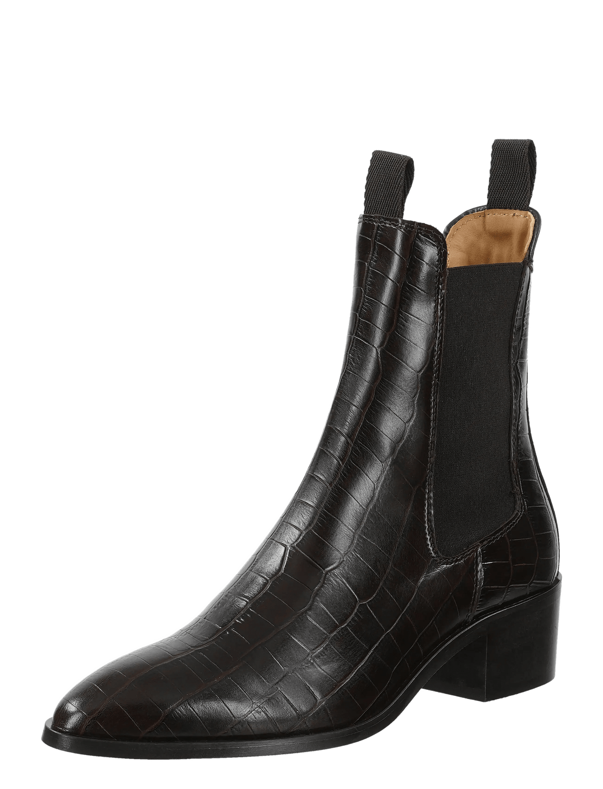 GANT St Broomly Brown Croc-Effect Leather Chelsea Boots