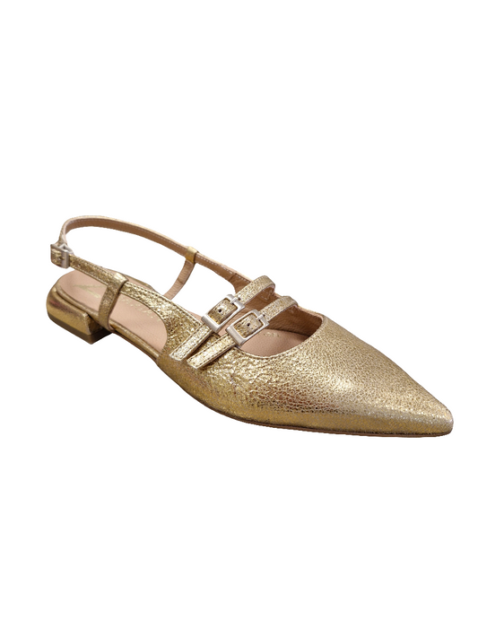 Marian antique gold Mary Jane slingback