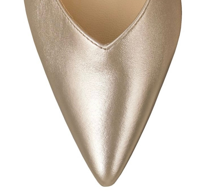 Hōgl bronze leather court shoes - Melissakshoes