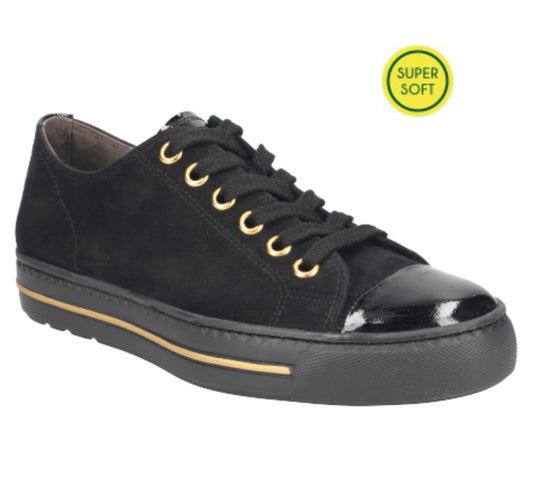 Paul green black suede sneaker - Melissakshoes