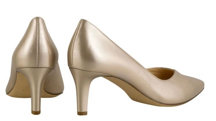 Hōgl bronze leather court shoes - Melissakshoes