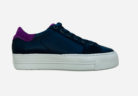 Paul Green navy lace up sneaker - Melissakshoes