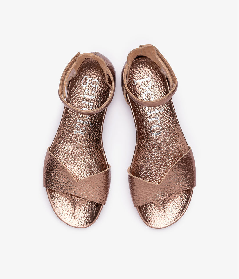 pedro garcía bronze sandal