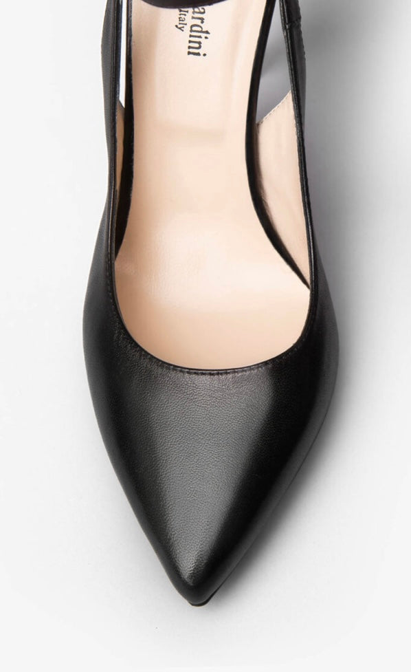 NeroGiardini black leather stiletto - Melissakshoes