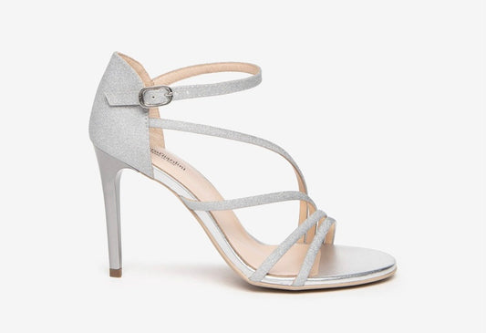 NeroGiardini silver sparkle sandal