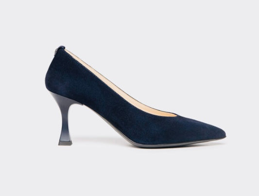 NeroGiardini navy suede court shoe - Melissakshoes