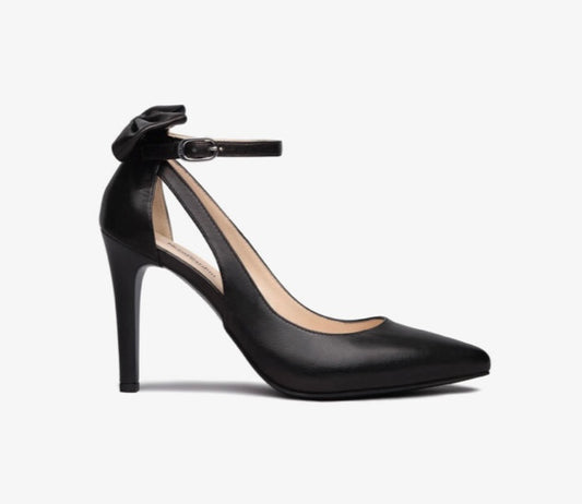 NeroGiardini black leather stiletto - Melissakshoes