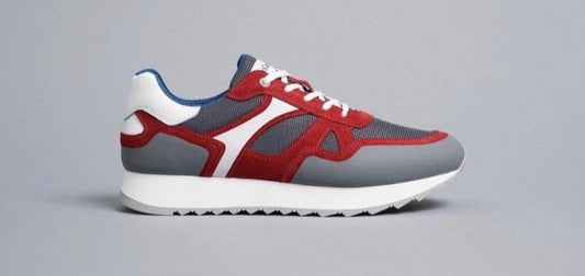 Men’s red and grey sneaker - ...melissa k...